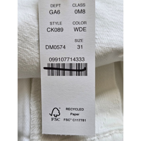 J. Crew High Rise White Denim Shorts Womens Size 31 NWT $98 CK089 - Picture 6 of 6